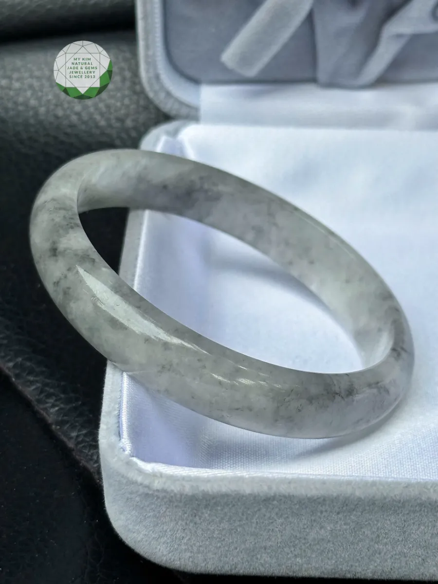 🖤 Vòng Ngọc Phỉ Thúy Gà Đen Bản Hẹ | Jadeite Tự Nhiên Cao Cấp