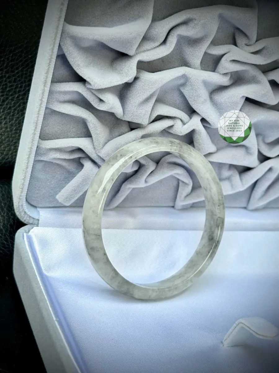 🖤 Vòng Ngọc Phỉ Thúy Gà Đen Bản Hẹ | Jadeite Tự Nhiên Cao Cấp