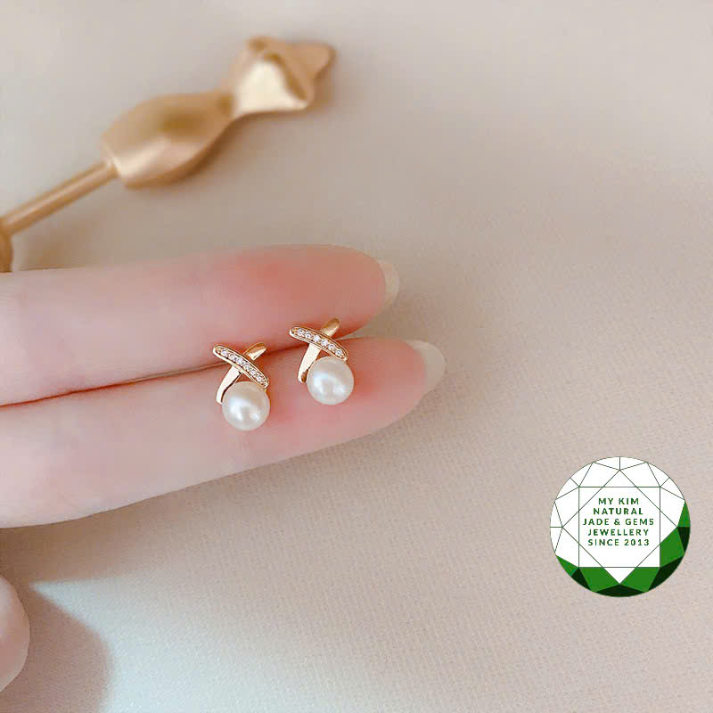 BST Bông Tai Nụ Ngọc Trai 