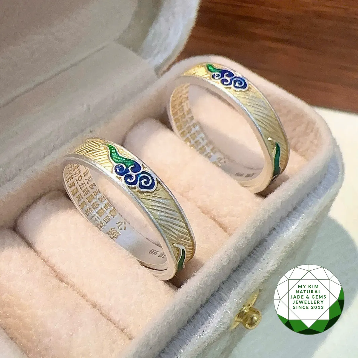 BST Nhẫn Bạc Cao Cấp - Hoa Văn Cổ Điển