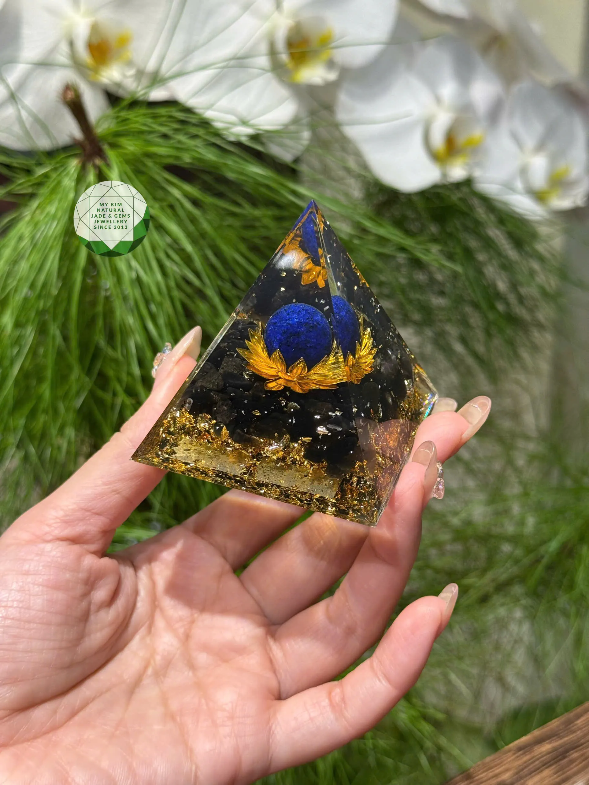 🔺 Kim Tự Tháp Năng Lượng Orgonite Resin – Nhỏ gọn, tinh tế 🔺
