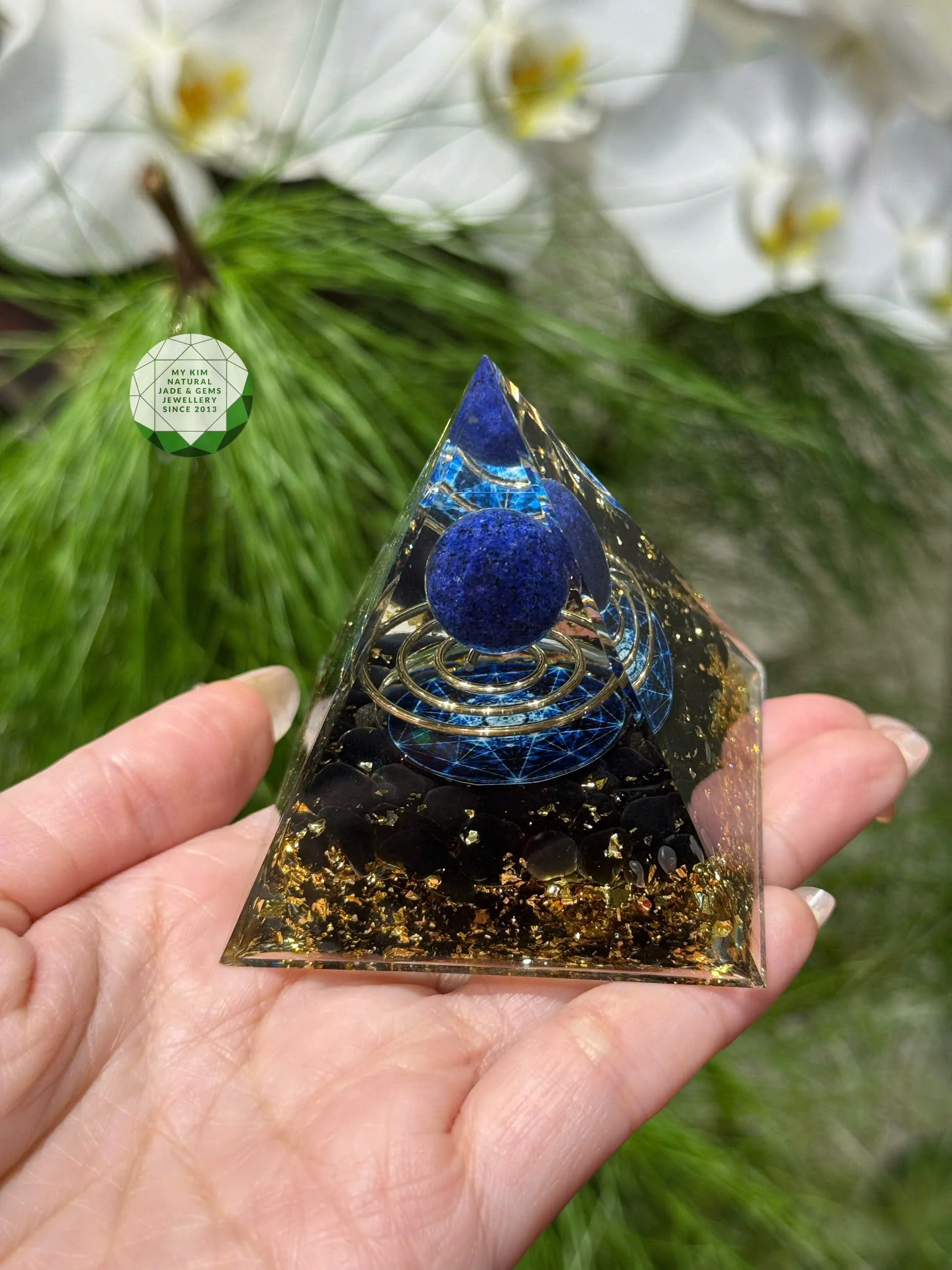 🔺 Kim Tự Tháp Năng Lượng Orgonite Resin – Nhỏ gọn, tinh tế 🔺
