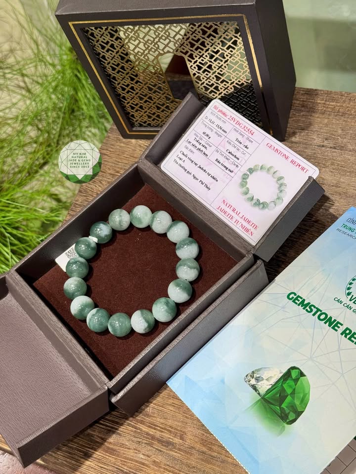 💎 Vòng Lam Thủy Ngọc Phỉ Thúy Uyên Ương VIP 