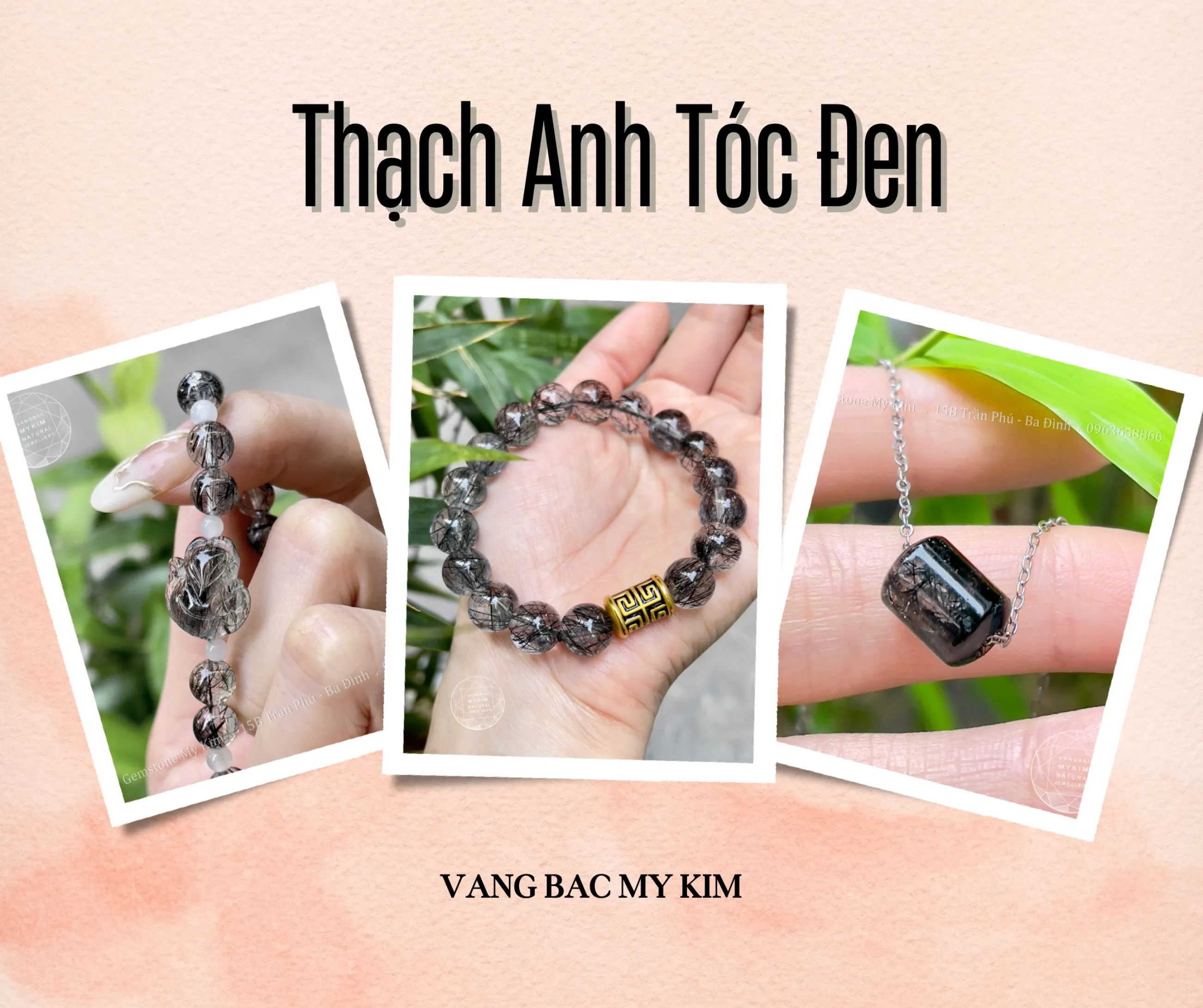 🖤 THẠCH ANH TÓC ĐEN – VIÊN ĐÁ HỘ MỆNH 