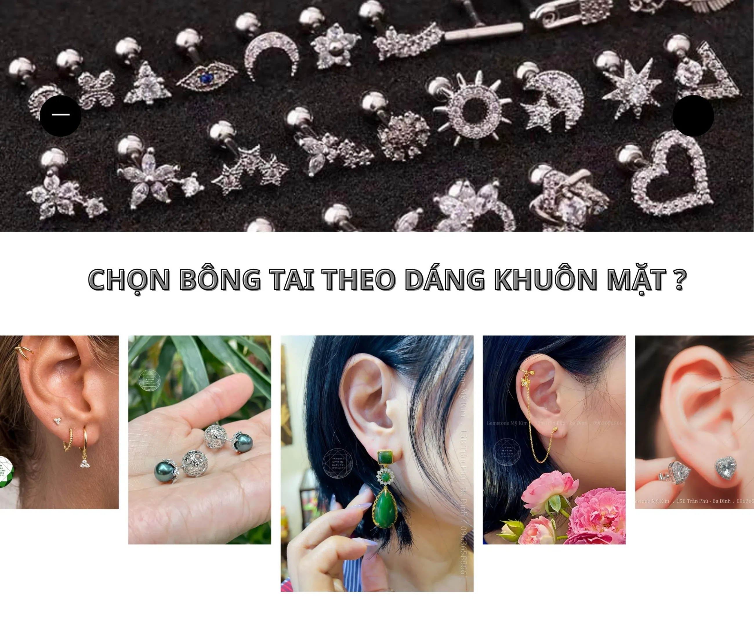 ✨ Chọn Bông Tai Phù Hợp Với Khuôn Mặt – Để Vẻ Đẹp Tỏa Sáng Mỗi Ngày