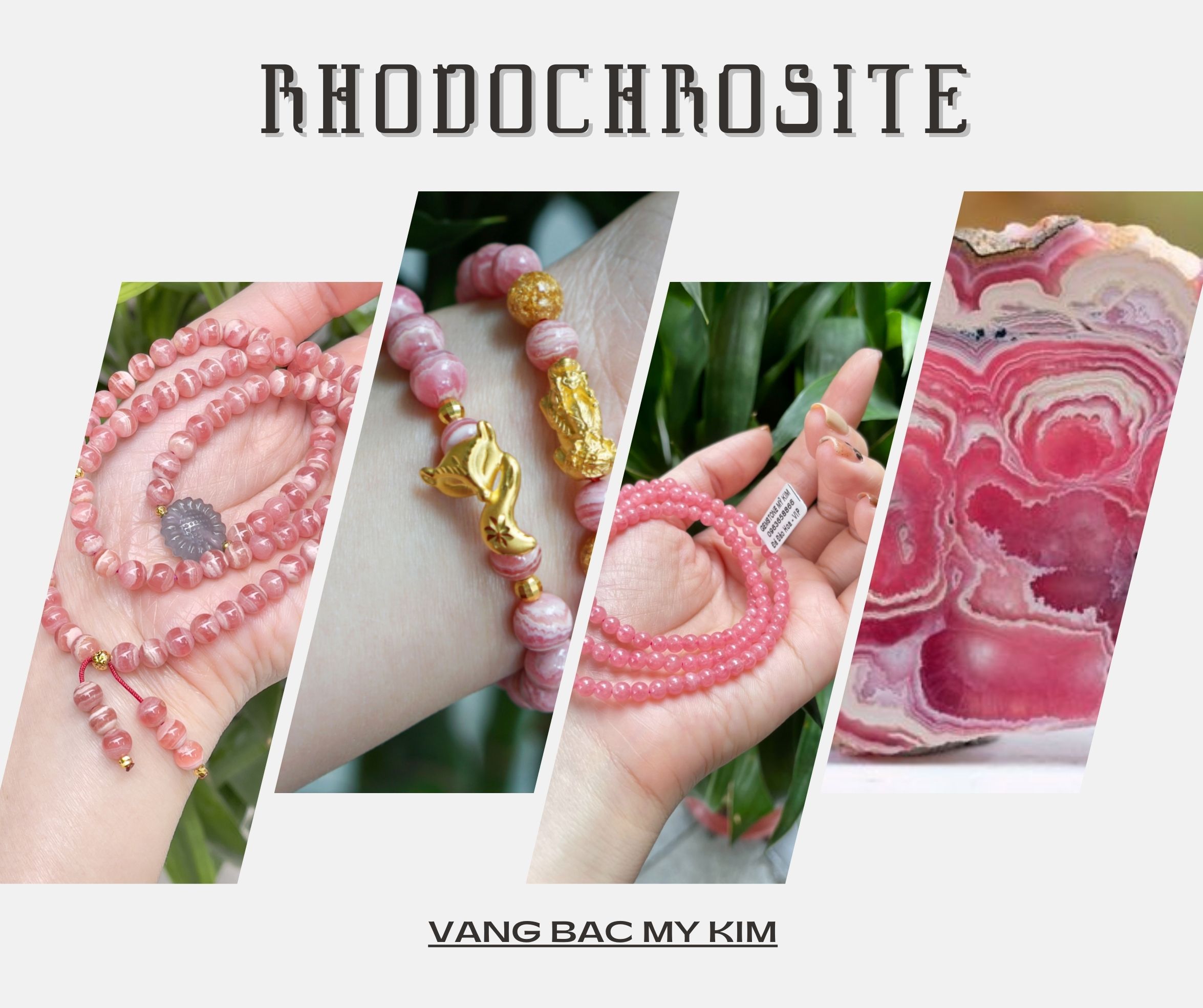 🌸 Vòng Đá Rhodochrosite 🌸 Chữa lành cảm xúc