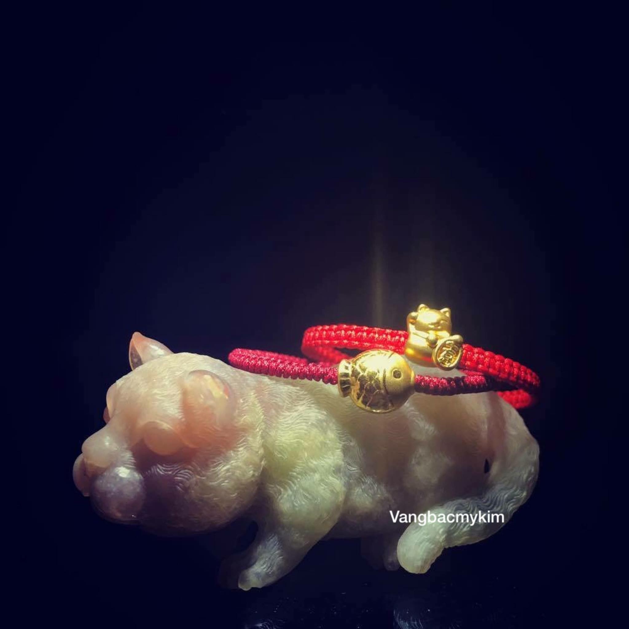 Dây tết charm vàng 24k