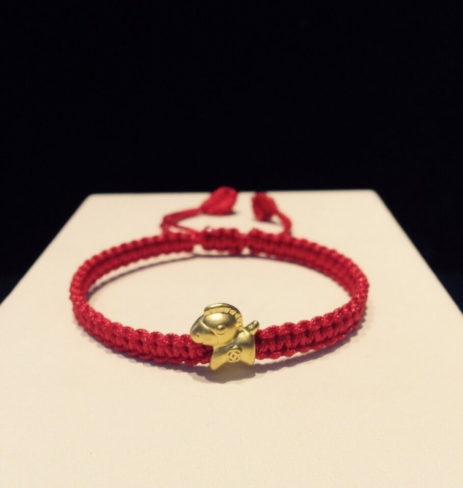 Vòng dây tết Ngựa vàng 24k 999,9