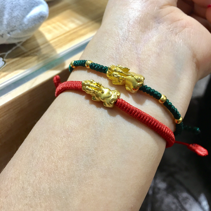 Vòng dây tết Tỳ hưu vàng