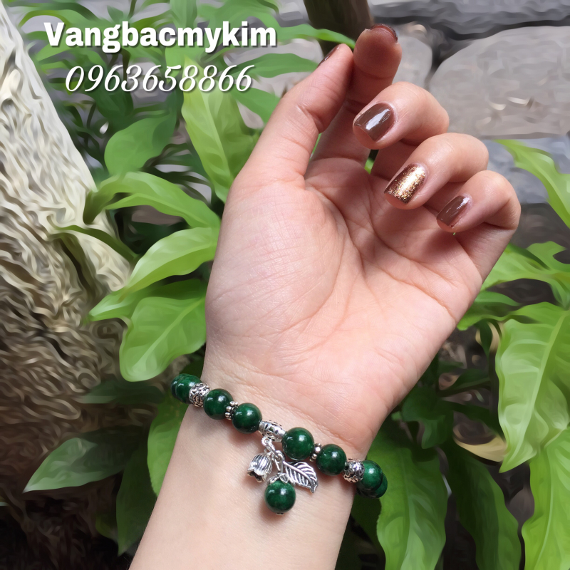 Vòng đá sơn thủy mix Bạc 925