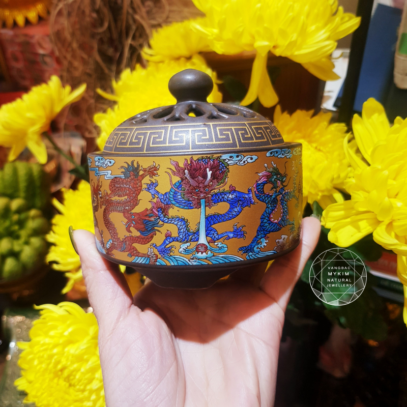 LƯ TRẦM HƯƠNG RỒNG NGŨ SẮC