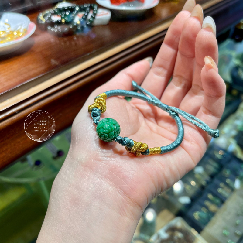 Dây tết Ngọc phỉ thúy điêu khắc