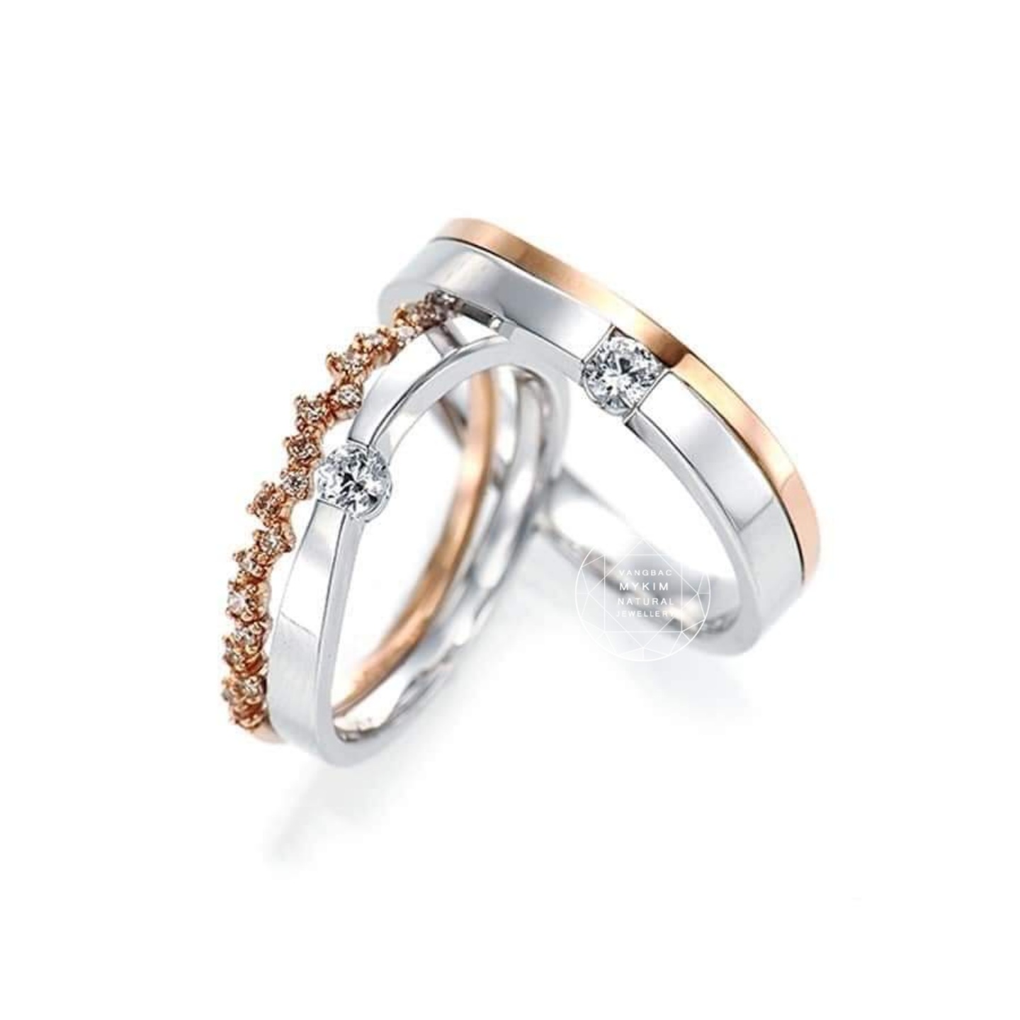 Nhẫn cưới - MS02 - Vàng 14k - 18k