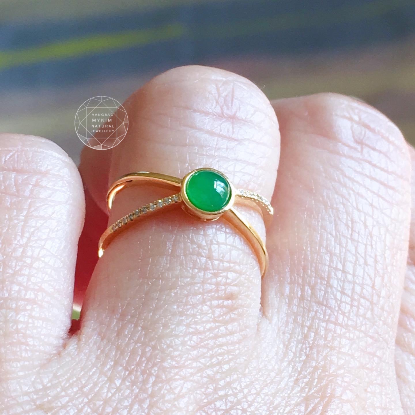 Nhẫn Ngọc Phỉ Thúy - Vàng 10k - 14k - 18k