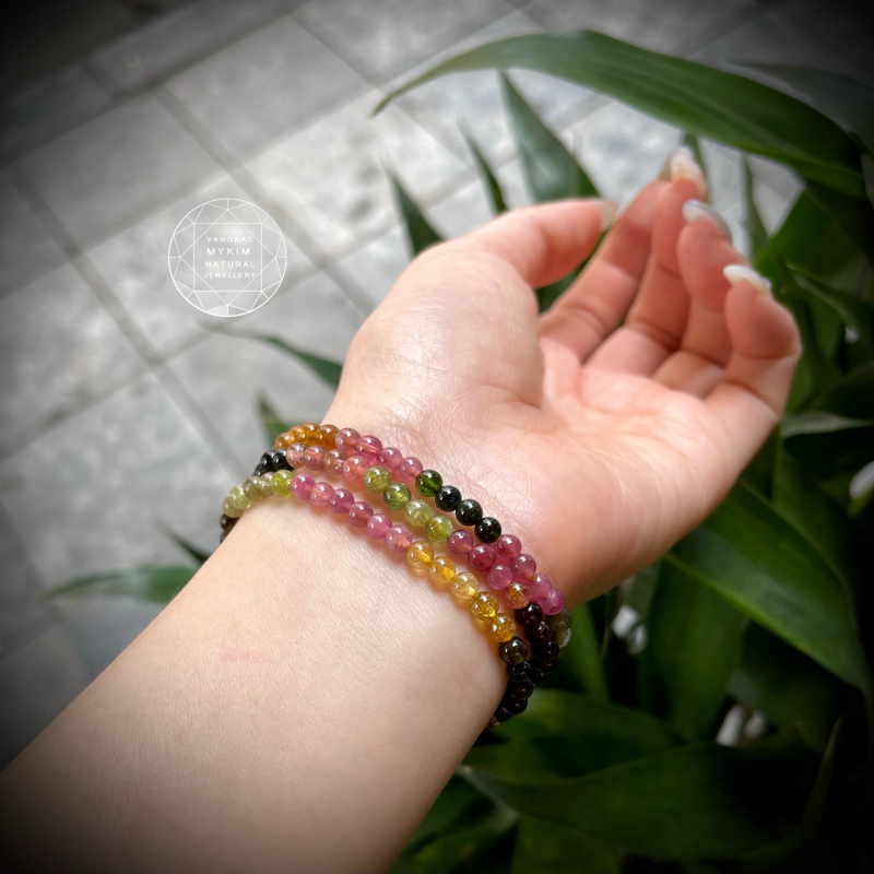 Vòng Tourmaline đa sắc - 4,3mm
