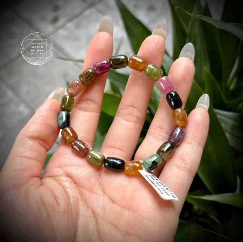 Vòng Tourmaline Lu thống đa sắc