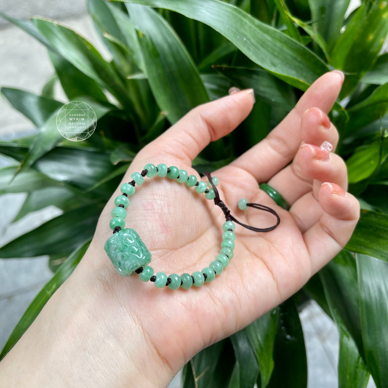 Dây Tết Ngọc Phỉ Thúy - Xanh Bạc Hà