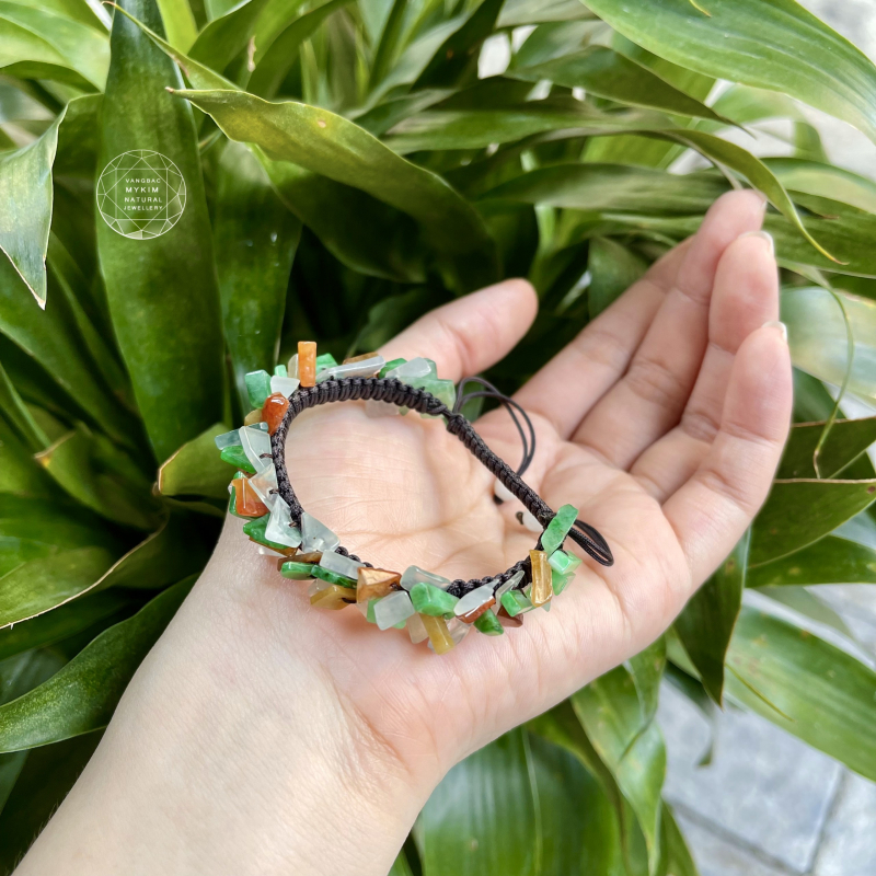Vòng dây tết Ngọc Phỉ Thúy Myanmar - Băng Chủng Tứ Quý