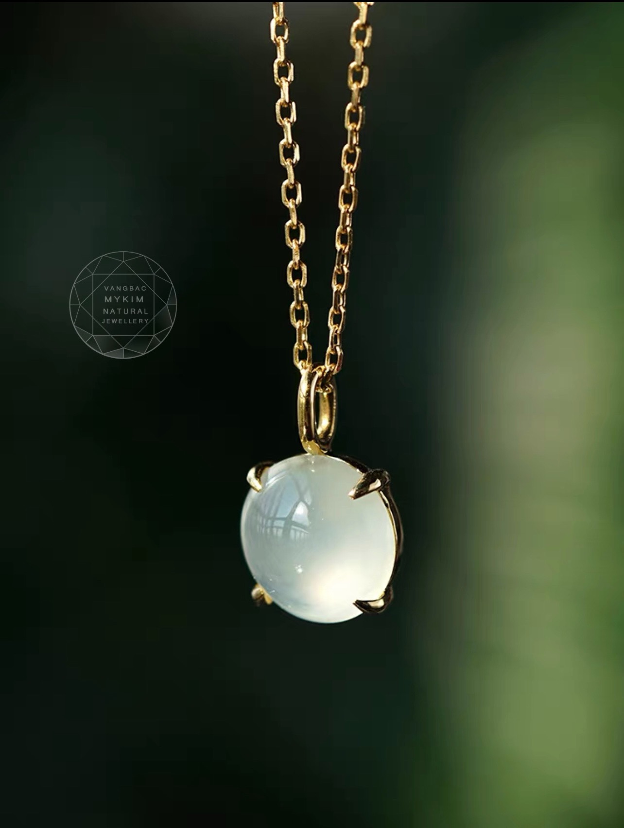 Mặt dây Băng Ngọc Phỉ Thúy - Jadeite - Vàng 10k - 14k - 18l
