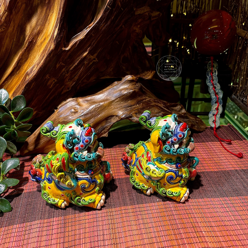 Tỳ Hưu Đôi – Gốm Sứ Men Rạn Đài Loan | Linh Vật Mang Phúc Lộc và Thịnh Vượng