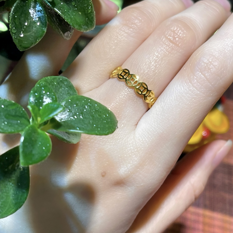 Nhẫn Kim Tiền - Vàng 14k