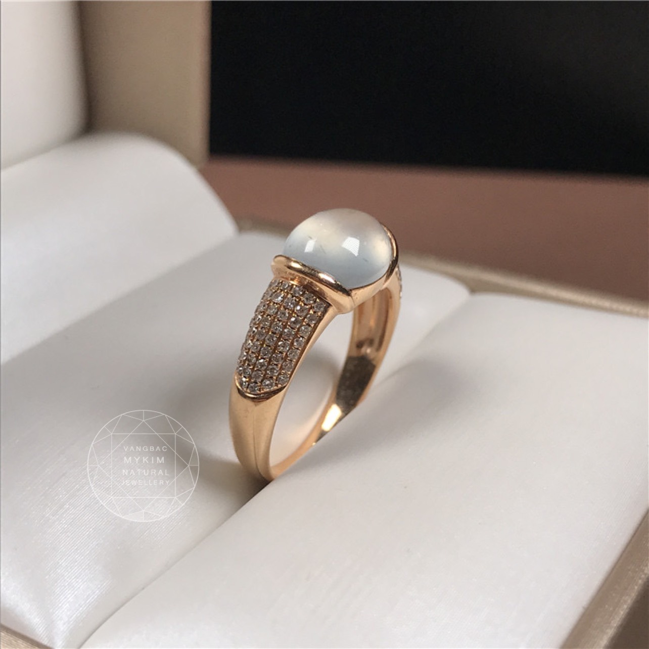 Nhẫn Băng Ngọc Phỉ Thúy - Vàng 10k - 14k - 18k