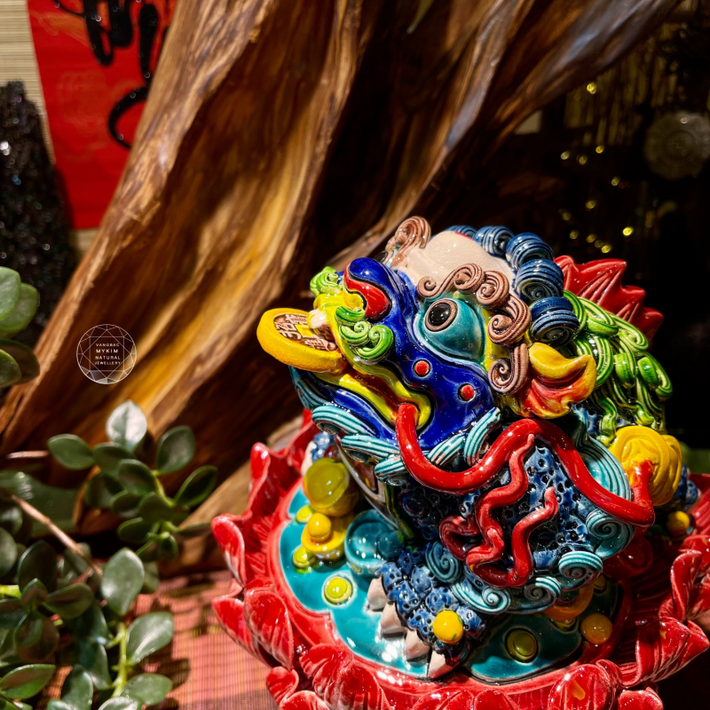 🐸 Cóc Thiềm Thừ Hoa Sen – Gốm Sứ Men Rạn Đài Loan | Biểu Tượng Của Sự Thịnh Vượng Và Bình An