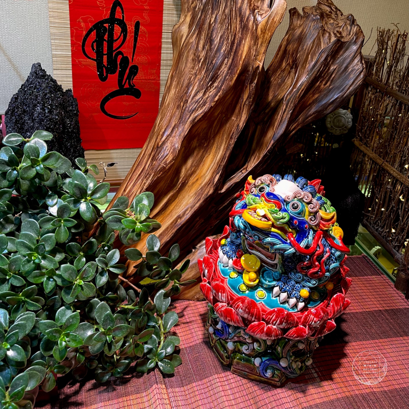 🐸 Cóc Thiềm Thừ Hoa Sen – Gốm Sứ Men Rạn Đài Loan | Biểu Tượng Của Sự Thịnh Vượng Và Bình An