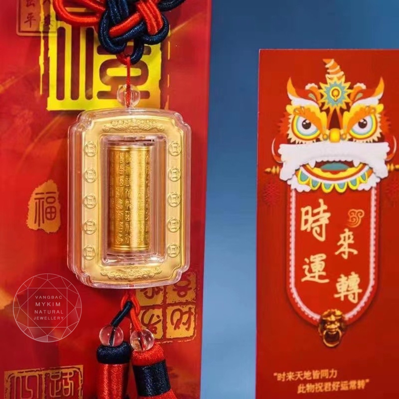 Khánh Treo Vàng 999 - Trụ Kinh Luân - Cầu Bình An & Tịnh Hóa Nghiệp Chướng