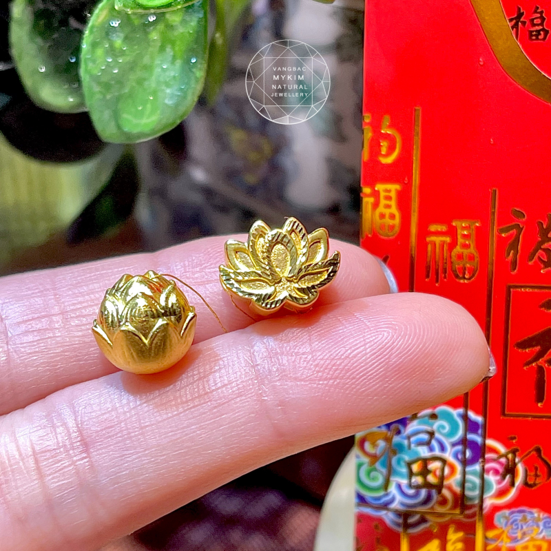 Charm Hoa Sen -  Vàng 24k
