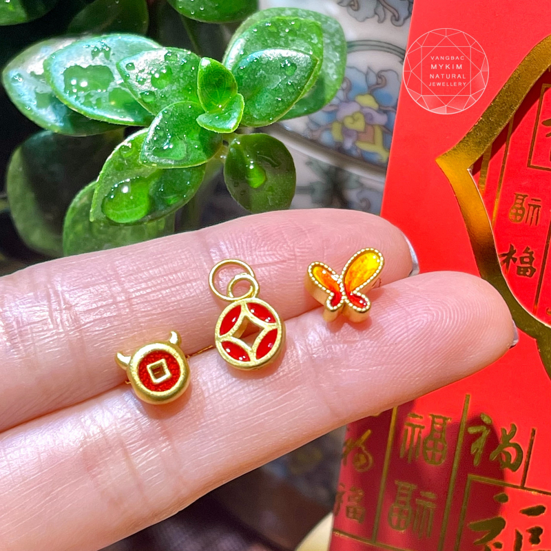 Charm Vàng 24k sơn màu