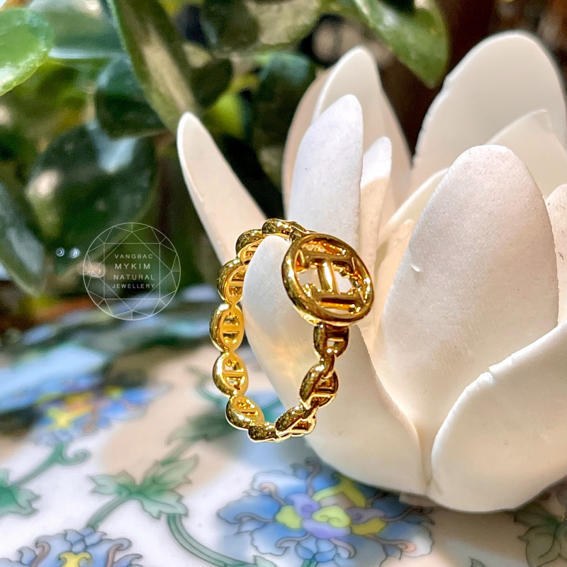 Nhẫn Chữ H - Vàng 14k
