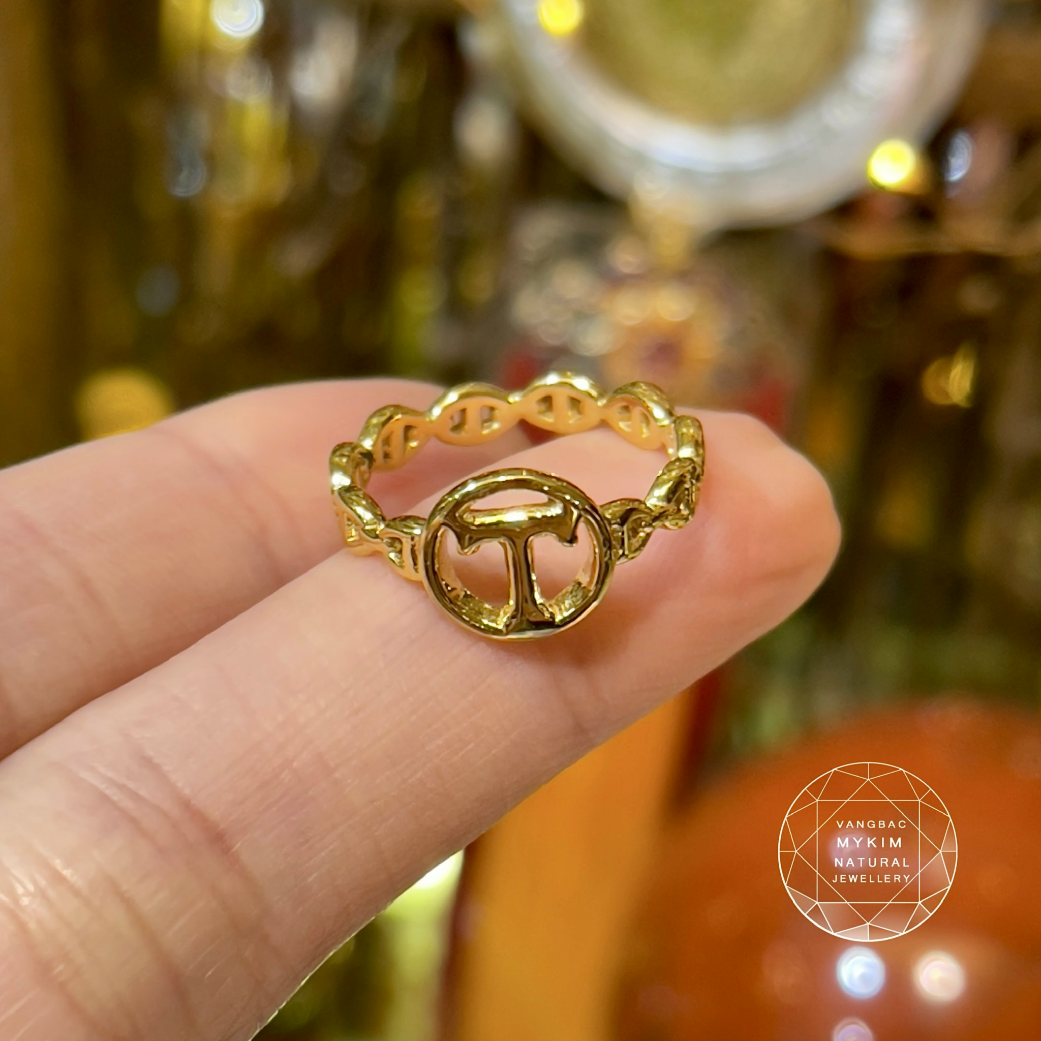 Nhẫn chữ T - Vàng 14k