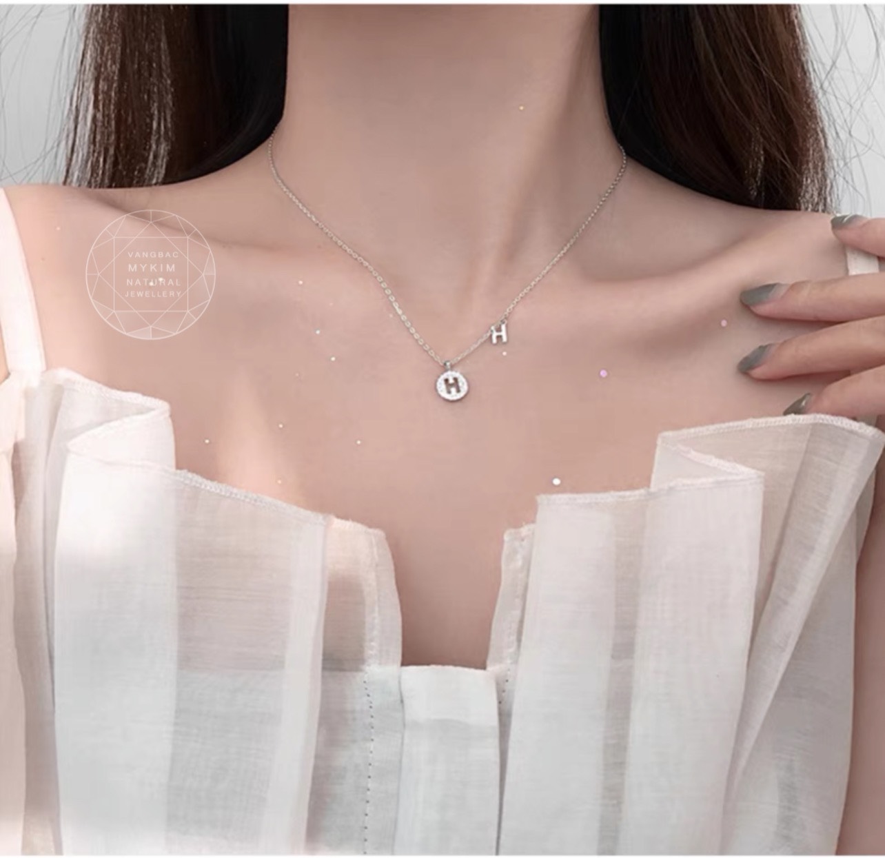 Dây chuyền mặt chữ - Vàng 10k - 14k