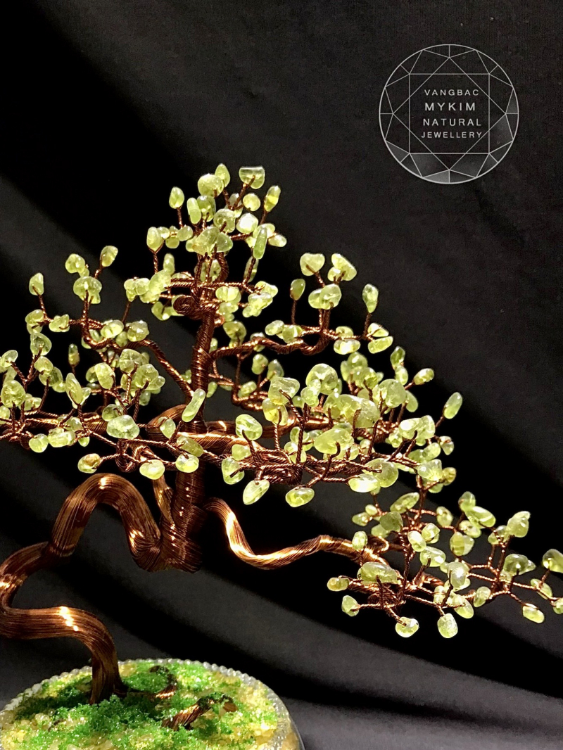Cây Bonsai Tài Lộc - Đá Peridot