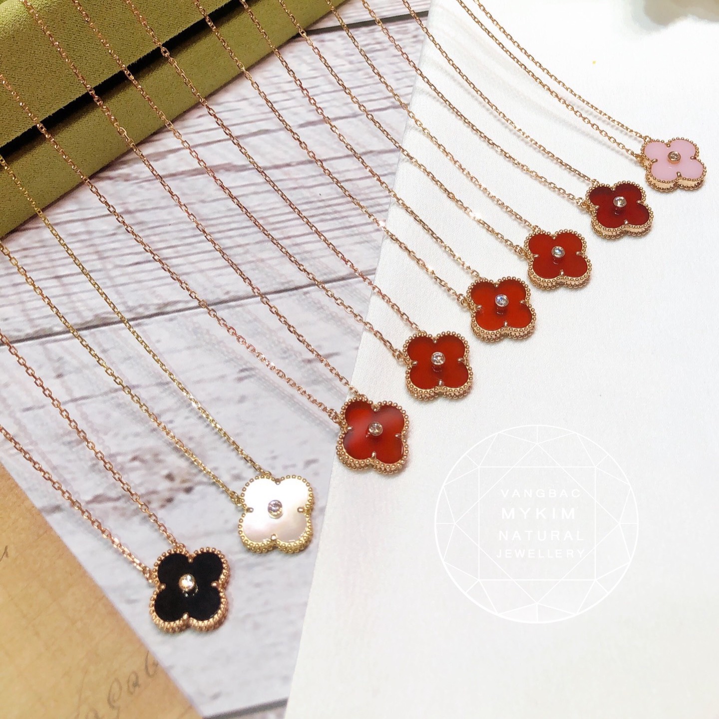 Dây Chuyền Cỏ Bốn Lá - Vàng 18k