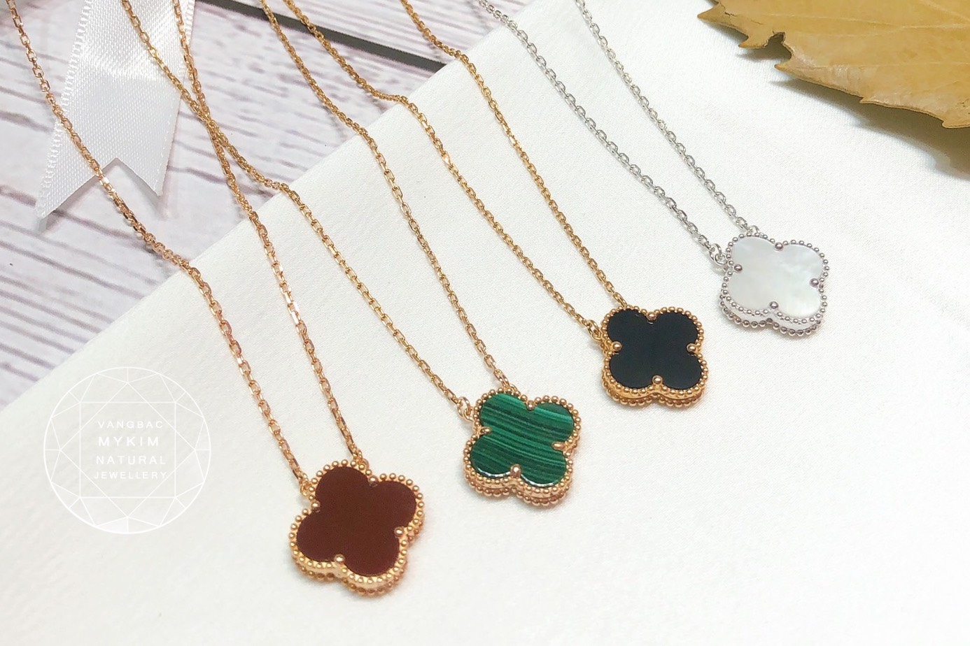 Dây Chuyền Cỏ Bốn Lá - Vàng 18k