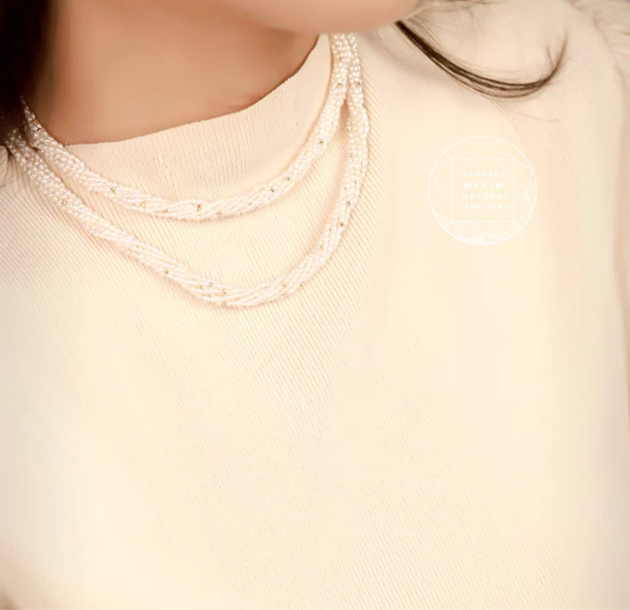 Chuỗi Ngọc Trai - Mix Vàng 10k