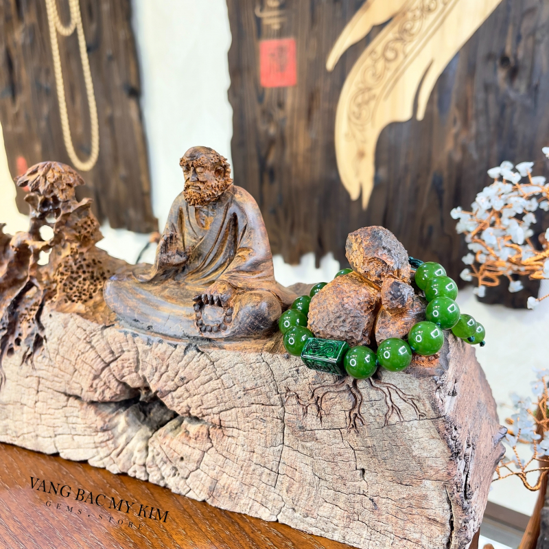 🧿 Vòng Dây Tết Mã Não Xanh & Lu Thống Ngọc Phỉ Thúy | Kết Nối Bình An & Tài Lộc