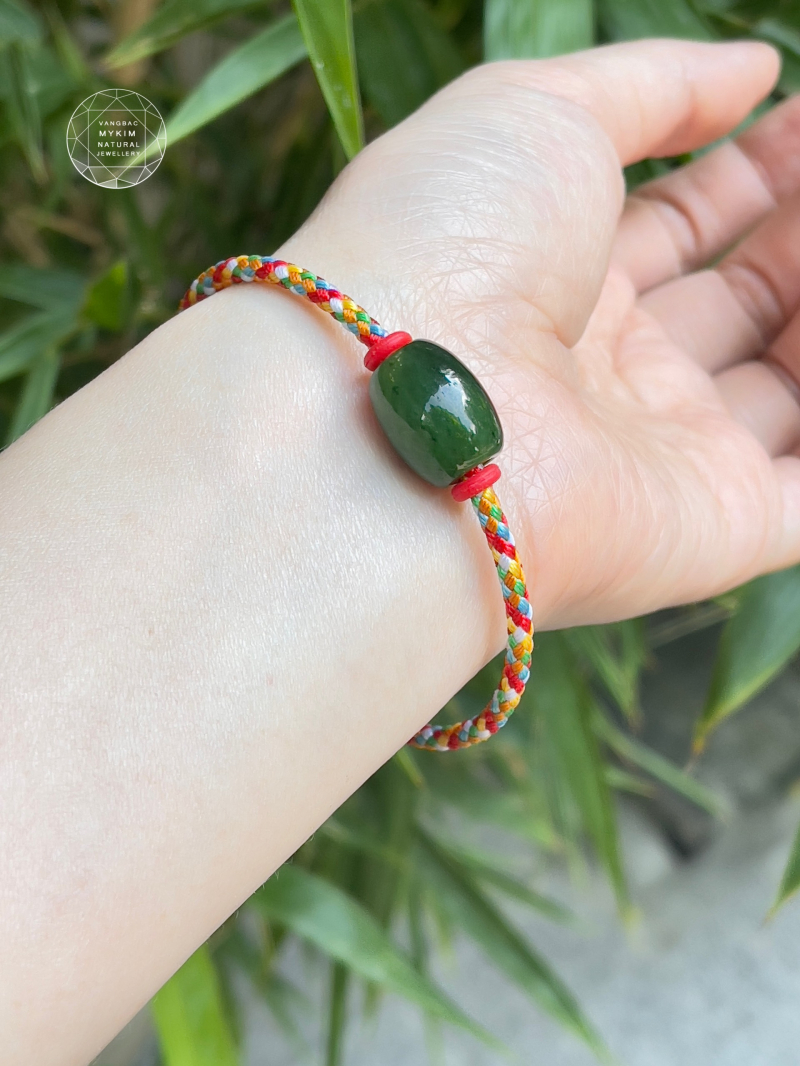 🌈 Vòng Kiềng Ngũ Sắc • Lu Thống Ngọc Bích Nephrite VIP • Trang Sức Phong Thủy Tài Lộc & Bình An