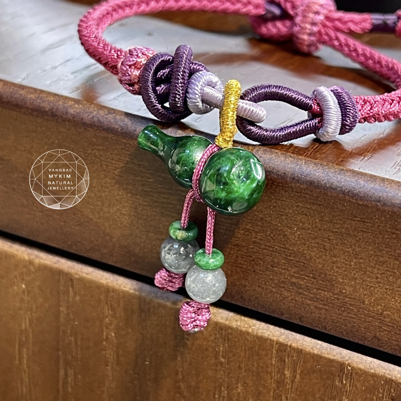 Vòng Dây Tết Hồ Lô Ngọc Phỉ Thúy - Jadeite VIP