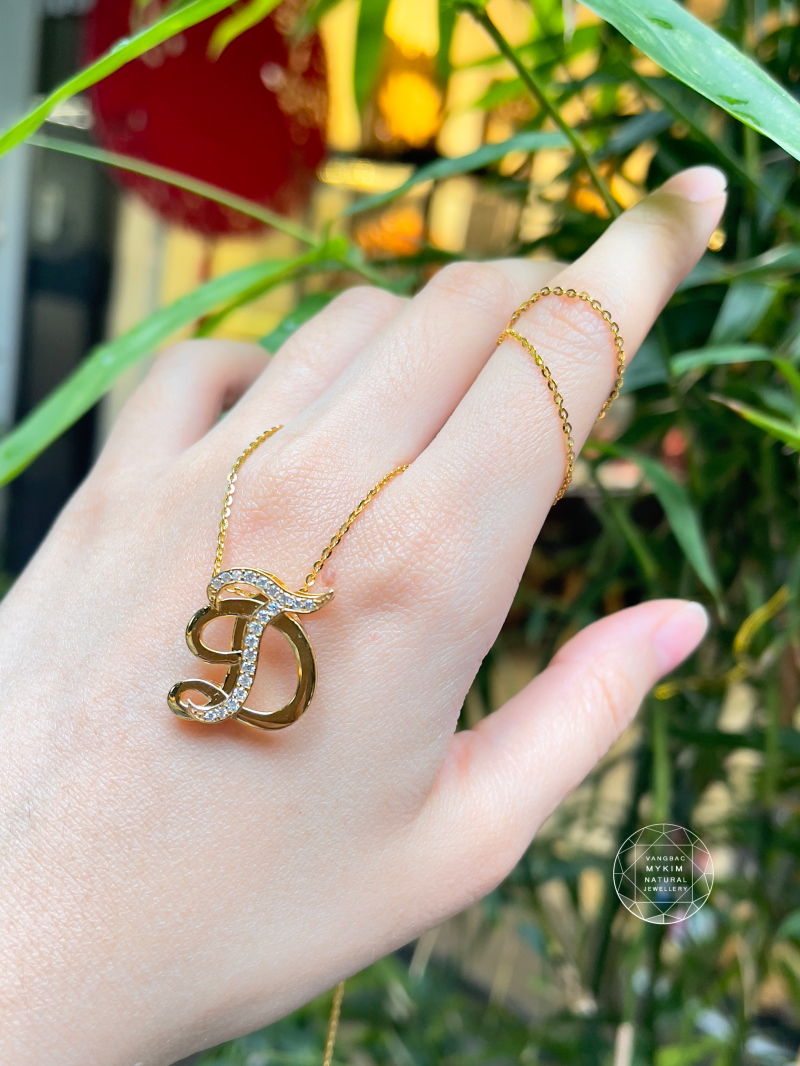 Mặt Dây Chữ Lồng Vàng 14k