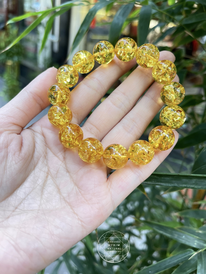 Vòng Hổ Phách Amber thiên nhiên VIP