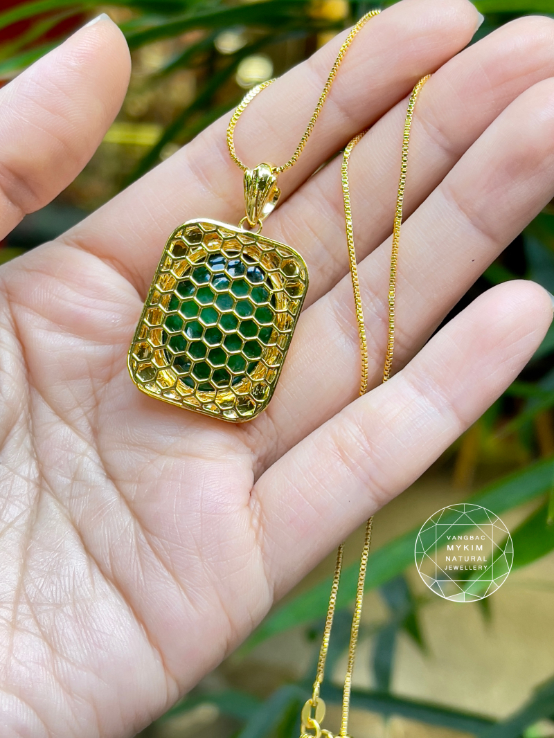 Dây chuyền Ngọc Phỉ Thuý Jadeite VIP - Vàng 18k