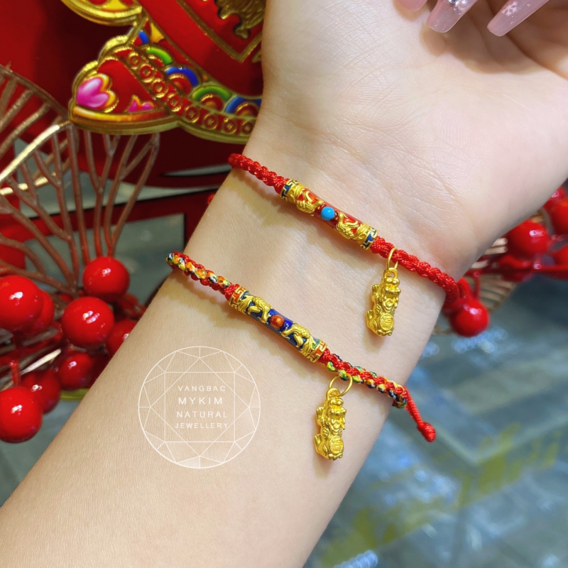 Dây Tết kiểu - Charm Vàng 24k - MS001