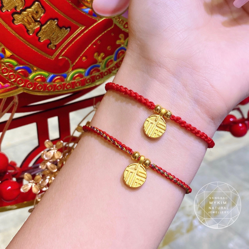 Dây Tết kiểu - Charm Vàng 24k - MS003