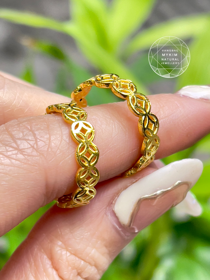 Nhẫn Kim Tiền Vàng 24k - 9999