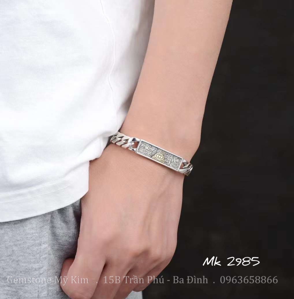 Lắc Bạc Cho Nam - Bạc 925 Nguyên Chất - MS013