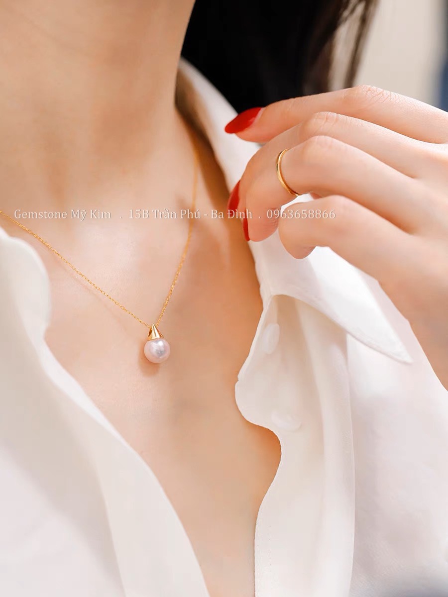 Dây Chuyền Ngọc Trai Vàng 18k