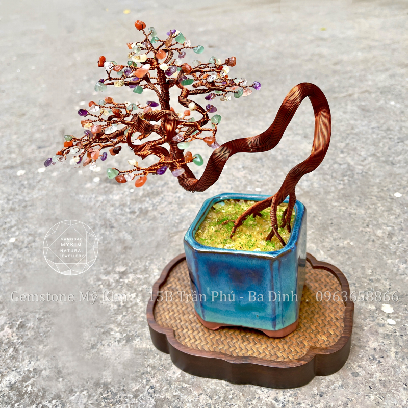 Cây Bonsai Thạch Anh Đa Sắc - Phong Thủy